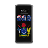 Cook Islands Phone Case - Coat of Arm Code Samsung Galaxy S8 One Size Black - Polynesian Pride