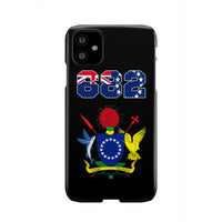 Cook Islands Phone Case - Coat of Arm Code iPhone 11 One Size Black - Polynesian Pride