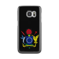 Cook Islands Phone Case - Coat of Arm Map Samsung Galaxy S7 One Size Black - Polynesian Pride