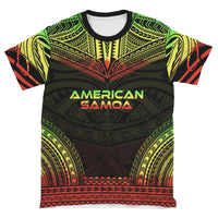 American Samoa T Shirt American Samoan Polynesian Chief Reggae Version - Polynesian Pride