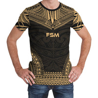 Federated States of Micronesia T Shirt F S M Polynesian Chief Gold Version Unisex Gold - Polynesian Pride