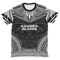 Gambier Islands T Shirt National Polynesian Chief Black Version - Polynesian Pride
