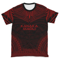 Polynesian Unisex T Shirt Kanaka Maoli Polynesian Chief Red Version - Polynesian Pride