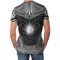 Marshall Islands Unisex T Shirt Marshall Islands Polynesian Chief Black Version - Polynesian Pride