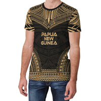 Papua New Guinea Unisex T Shirt Papua New Guinea Polynesian Chief Gold Version - Polynesian Pride