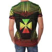 Wallis and Futuna T Shirt Wallis and Futuna Polynesian Chief Reggae Version - Polynesian Pride