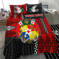 (Custom Personalised) Tonga Bedding Set Tongan Pattern Mix Polynesian LT13 - Polynesian Pride