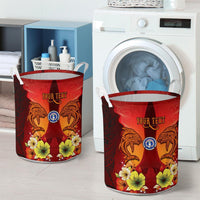 Northern Mariana Islands Custom Personalised Laundry Baskets - Tribal Tuna Fish - Polynesian Pride