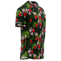 Tropical Flower Mix Baseball Jersey - Polynesian Pride