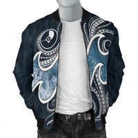Yap Islands Polynesian Men's Bomber Jacket - Ocean Style - Polynesian Pride