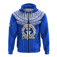 Custom Northern Mariana Islands Saipan Zip Hoodie LT12 - Polynesian Pride