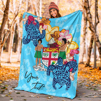 Fiji Custom Personalised Premium Blanket - Tropical Style - Polynesian Pride