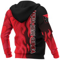 Papua New Guinea Hoodie (Zip up) PNG Flame - Polynesian Pride