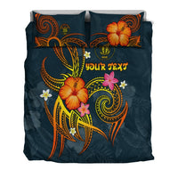 Niue Polynesian Personalised Bedding Set - Legend of Niue (Blue) - Polynesian Pride