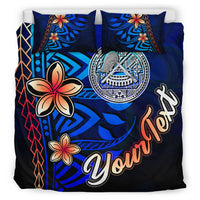 American Samoa Custom Personalised Bedding Set - Vintage Tribal Mountain - Polynesian Pride