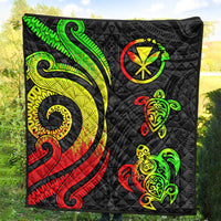 Hawaii Premium Quilt - Reggae Tentacle Turtle - Polynesian Pride