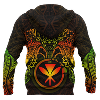 Polynesian Hawaii Hoodie Reggae Turtle Manta Ray - Polynesian Pride