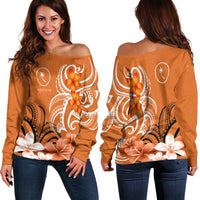 Chuuk Women's Off Shoulder Sweater - Chuuk Spirit - Polynesian Pride