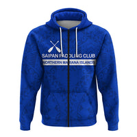 Custom Saipan Paddling Club Spc Zip up Hoodie LT12 - Polynesian Pride