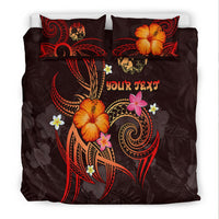 Tonga Polynesian Personalised Bedding Set - Legend of Tonga (Red) - Polynesian Pride