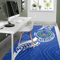Pohnpei Area Rug - Micronesia Pride Blue - LT12 - Polynesian Pride