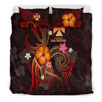 Wallis and Futuna Polynesian Bedding Set - Legend of Wallis and Futuna (Red) - Polynesian Pride