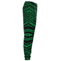 Polynesian Tatau Green Joggers - Polynesian Pride