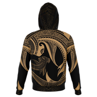 Hawaii Hoodie Polynesian Hammerhead Shark Gold - Polynesian Pride