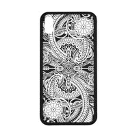 Polynesian 23 Rubber Phone Case One Size iPhone XS Max Black - White - Polynesian Pride