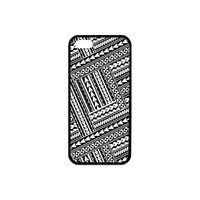 Polynesian 17 Rubber Phone Case One Size iPhone 5/5s Black - White - Polynesian Pride
