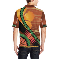 Tuvalu All Over Print Polo Shirt Tuvalu Coat Of Arms Sport Style - Polynesian Pride