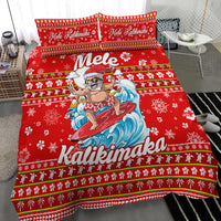 Hawaii Christmas Santas Surf Mele Kalikimaka Bedding Set - LT2 - Polynesian Pride
