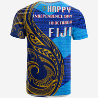 Fiji Day T Shirt 51th Year of Independence LT20 - Polynesian Pride