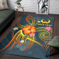 Pohnpei Polynesian Personalised Area Rug - Legend of Pohnpei (Blue) - Polynesian Pride