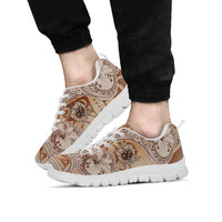 Samoa Sneakers - Hibiscus Flowers Vintage Style - Polynesian Pride
