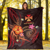 Wallis and Futuna Polynesian Premium Blanket - Legend of Wallis and Futuna (Red) - Polynesian Pride