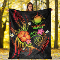 Marshall Islands Polynesian Premium Blanket - Legend of Marshall Islands (Reggae) - Polynesian Pride