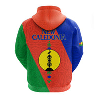 New Caledonia Zip up Hoodie Flag Style LT12 - Polynesian Pride