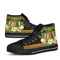 Tokelau High Top Shoes - Polynesian Gold Patterns Collection - Polynesian Pride