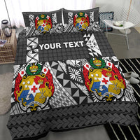 (Custom Personalised) Tonga Bedding Set Be Unique Version 04 Black LT13 - Polynesian Pride