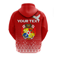 Custom Tonga Haapai Zip Hoodie Tongan Pattern LT12 - Polynesian Pride