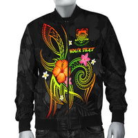 Tuvalu Polynesian Personalised Men's Bomber Jacket - Legend of Tuvalu (Reggae) - Polynesian Pride