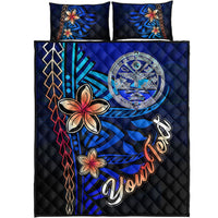 Marshall Islands Custom Personalised Quilt Bed Set - Vintage Tribal Mountain Crest - Polynesian Pride