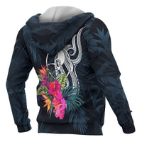 Yap Micronesia Hoodie Tropical Flowers - Polynesian Pride