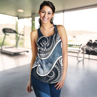Kosrae Islands Polynesian Women's Racerback Tank - Ocean Style - Polynesian Pride