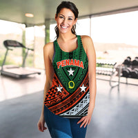 (Custom Personalised) Vanuatu Penama Province Tribal Pattern Women Tank Top - LT12 - Polynesian Pride