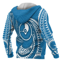 Yap Micronesia ll Over Hoodie Blue Tribal Wave - Polynesian Pride