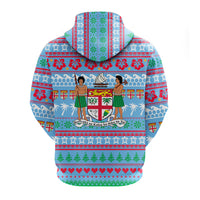 Fiji Christmas Zip Hoodie Ugly Christmas LT12 - Polynesian Pride