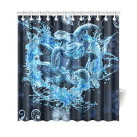 Hawaii Turtle Sea Ohana Shower Curtain - Polynesian Pride