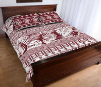 Hawaii Quilt Bed Set Pattern Version Unique Red LT13 - Polynesian Pride